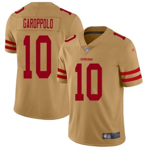 jimmy garoppolo gold jersey